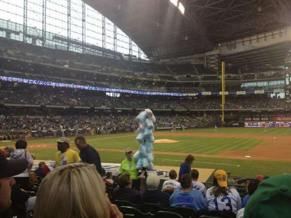 American Family Field, section: 112, row: 14, seat: 5