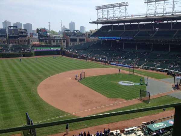 Wrigley Field, section: 308L, row: 1, seat: 3