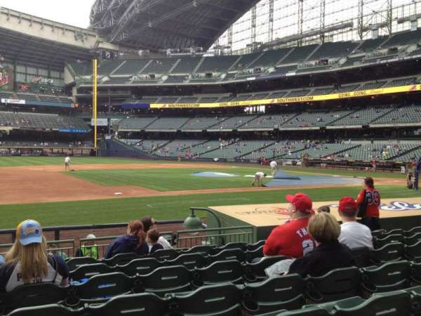 American Family Field, section: 123, row: 11, seat: 15