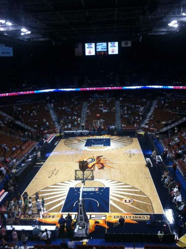 Mohegan Sun Arena, section: 101, row: G, seat: 4