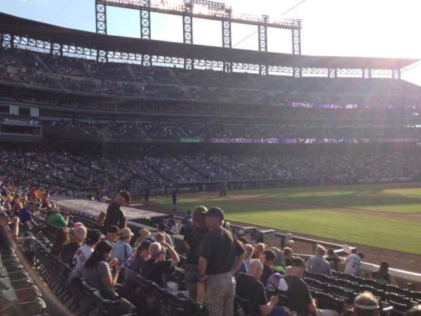 Coors Field, section: 120, row: 10, seat: 9