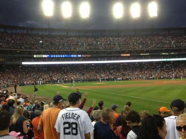 Comerica Park, section: 114, row: 10, seat: 1