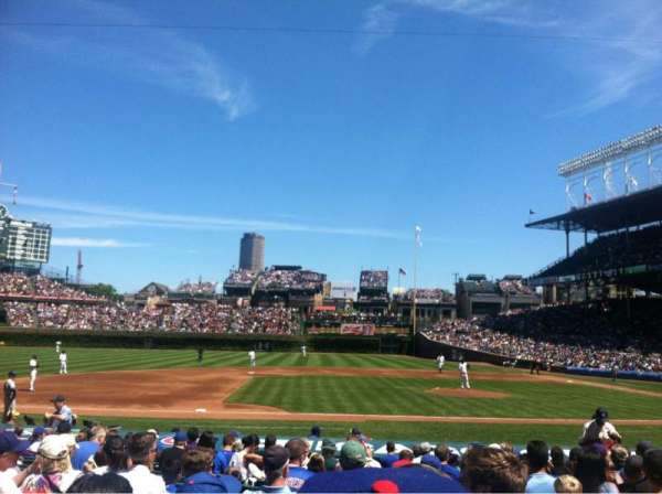 Wrigley Field, section: 111, row: 4, seat: 16