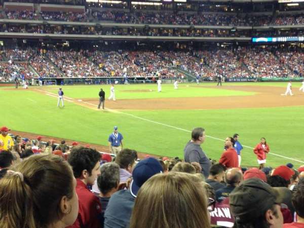 Citizens Bank Park, section: 109, row: 21, seat: 15