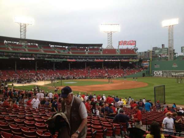 Fenway Park, section: Loge Box 98, row: MM, seat: 5