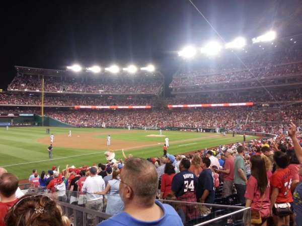 Nationals Park, section: 112, row: AA, seat: 15