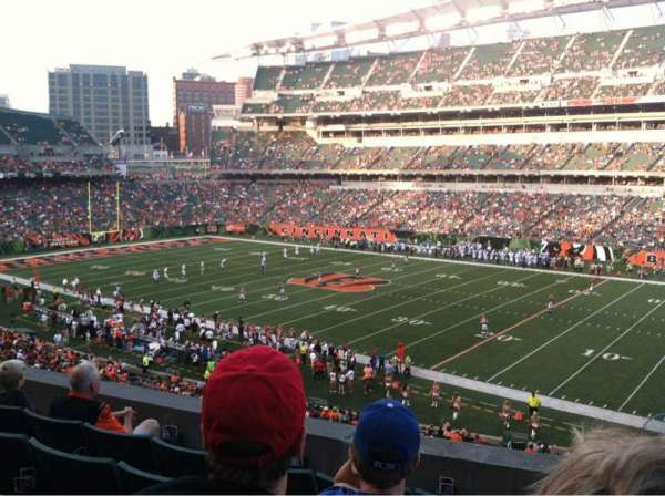 Paycor Stadium, section: 205, row: 5, seat: 1