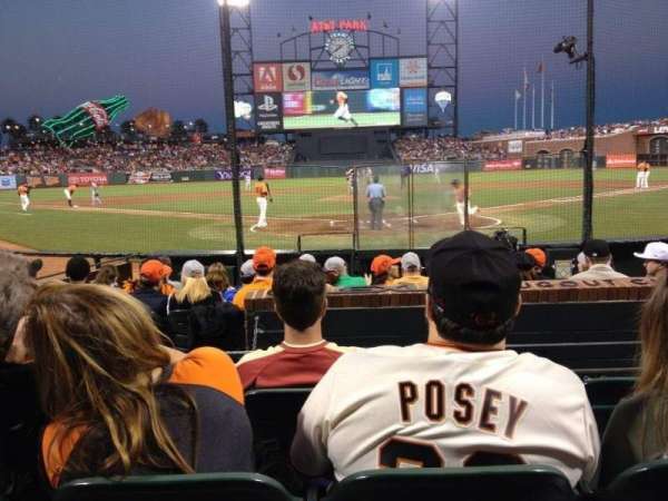 Oracle Park, section: 115, row: C, seat: 6