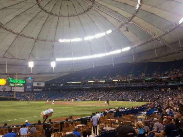 Tropicana Field, section: 133, row: P, seat: 3