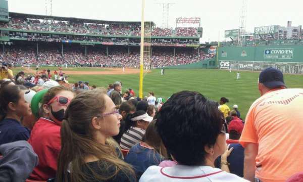 Fenway Park, section: Right Field Box 93, row: NN, seat: 2