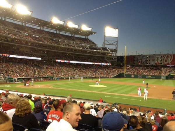 Nationals Park, section: 130, row: Y, seat: 10