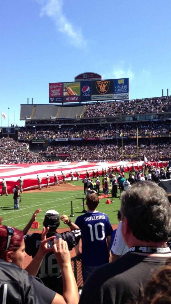 Oakland Coliseum, section: 123, row: 15, seat: 12