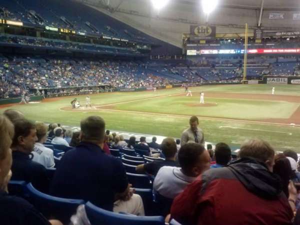 Tropicana Field, section: 118, row: AA, seat: 8