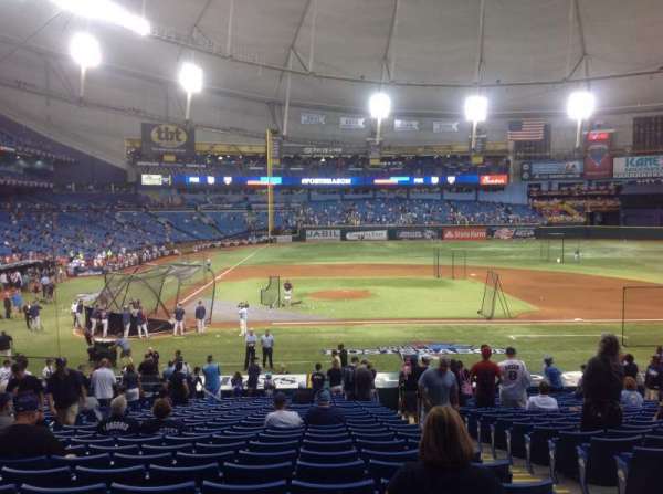 Tropicana Field, section: 112, row: HH, seat: 8