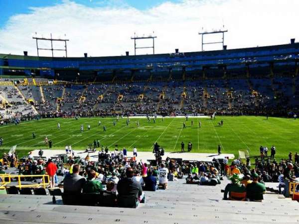 Lambeau Field, section: 122, row: 38, seat: 16