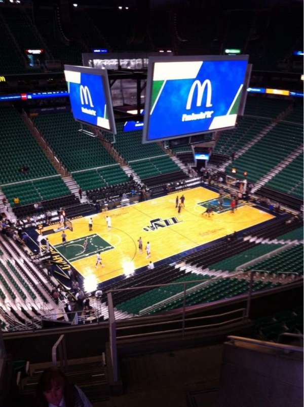 Delta Center, section: 136, row: 8, seat: 4