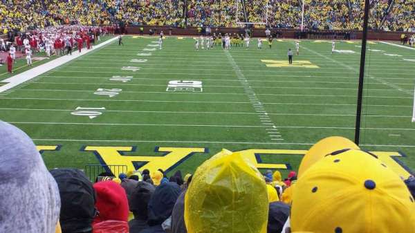 Michigan Stadium, section: 35, row: 27, seat: 15