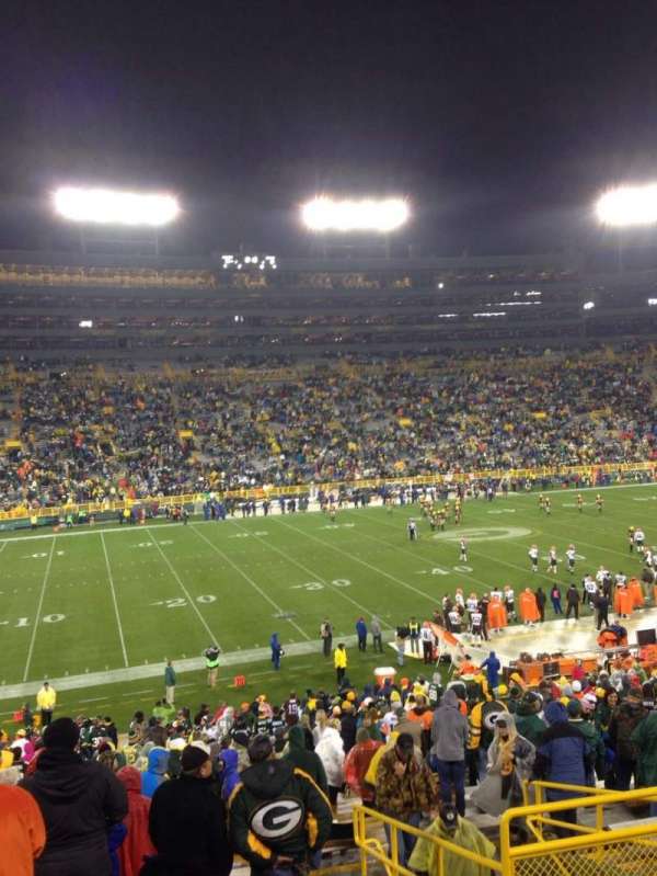 Lambeau Field, section: 125, row: 38, seat: 6