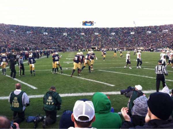 Notre Dame Stadium, section: FL20, row: F, seat: 5