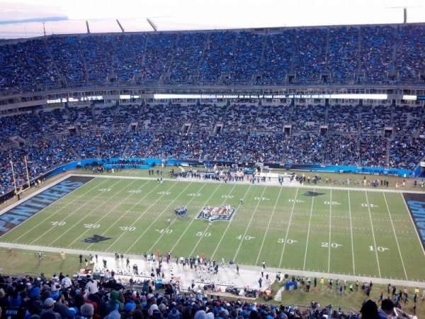 Bank of America Stadium, section: 513, row: 34, seat: 1