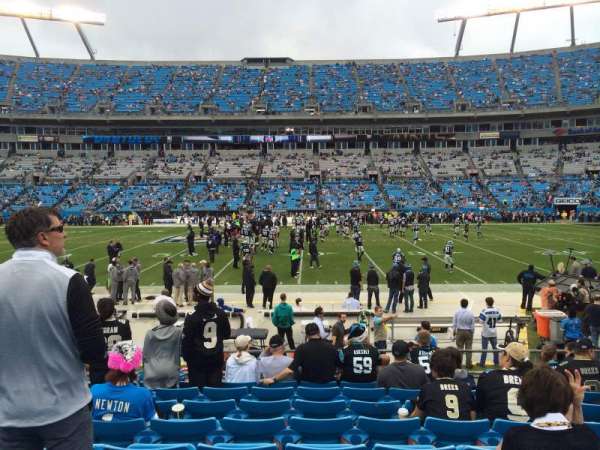 Bank of America Stadium, section: 111, row: 8, seat: 12