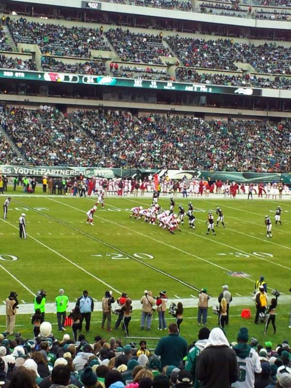 Lincoln Financial Field, section: 135, row: 31, seat: 1