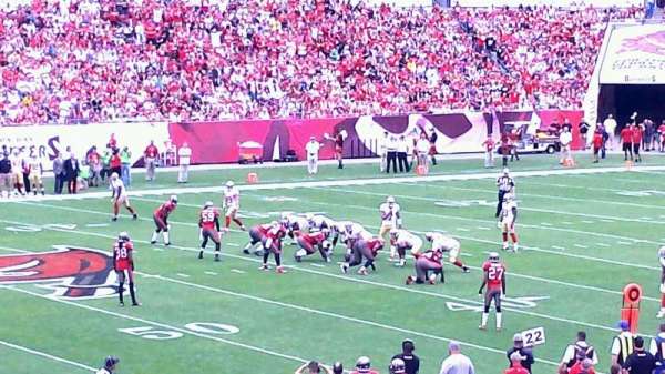 Raymond James Stadium, section: 135, row: F, seat: 21