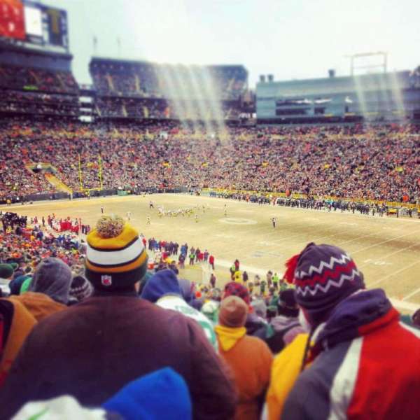 Lambeau Field, section: 109, row: 47, seat: 12