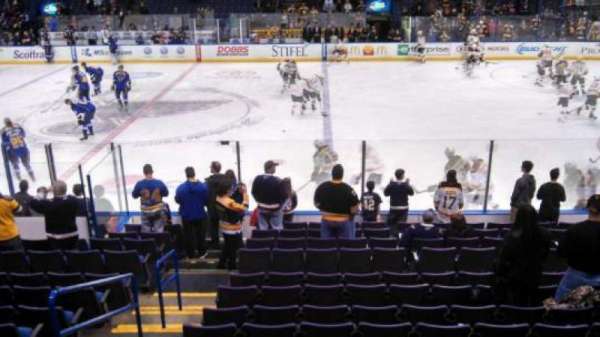 Enterprise Center, section: 115, row: P, seat: 18