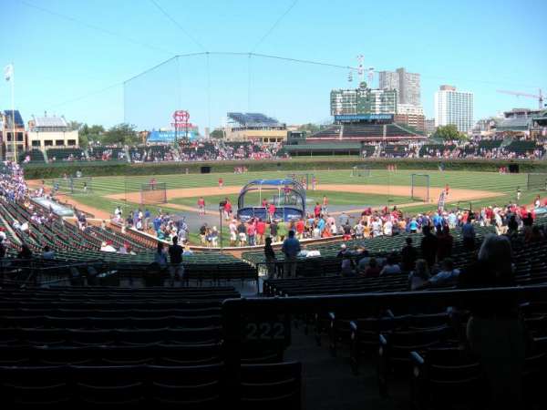 Wrigley Field, section: 218, row: 1, seat: 2