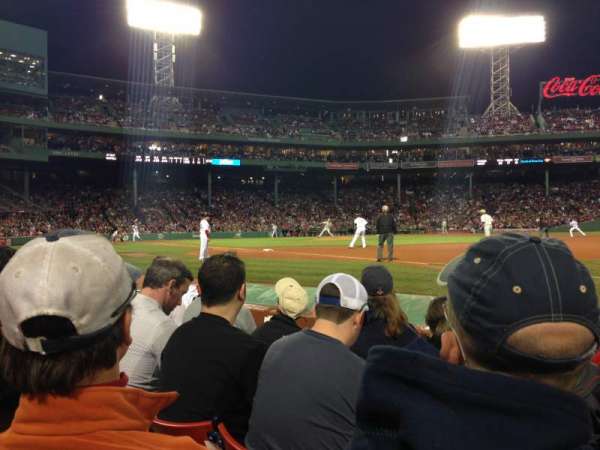 Fenway Park, section: Field Box 14, row: A, seat: 2