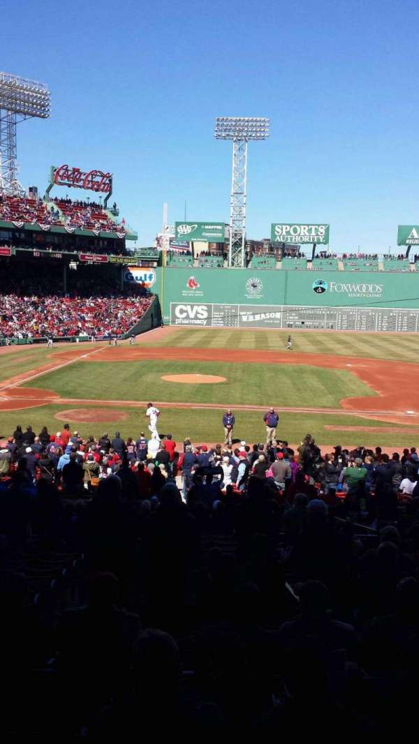Fenway Park, section: Grandstand 16, row: 6, seat: 8