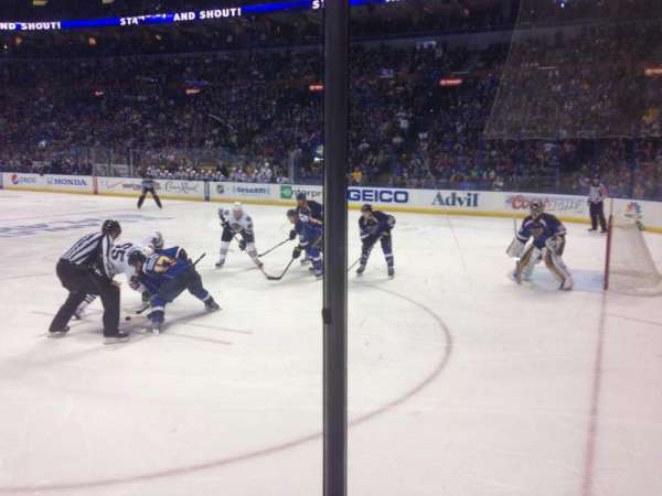 Enterprise Center, section: 113, row: C, seat: 1