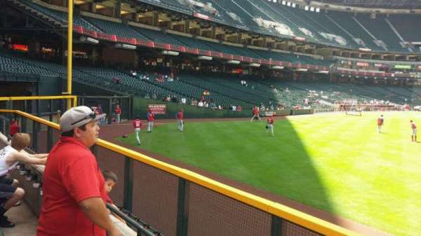 Chase Field, section: 102, row: 1