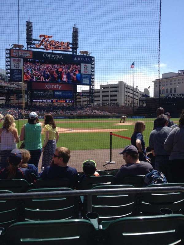 Comerica Park, section: 125, row: 6, seat: 3