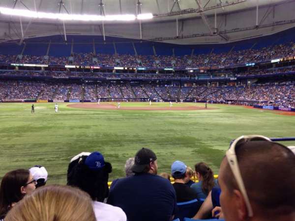 Tropicana Field, section: 145, row: X, seat: 17
