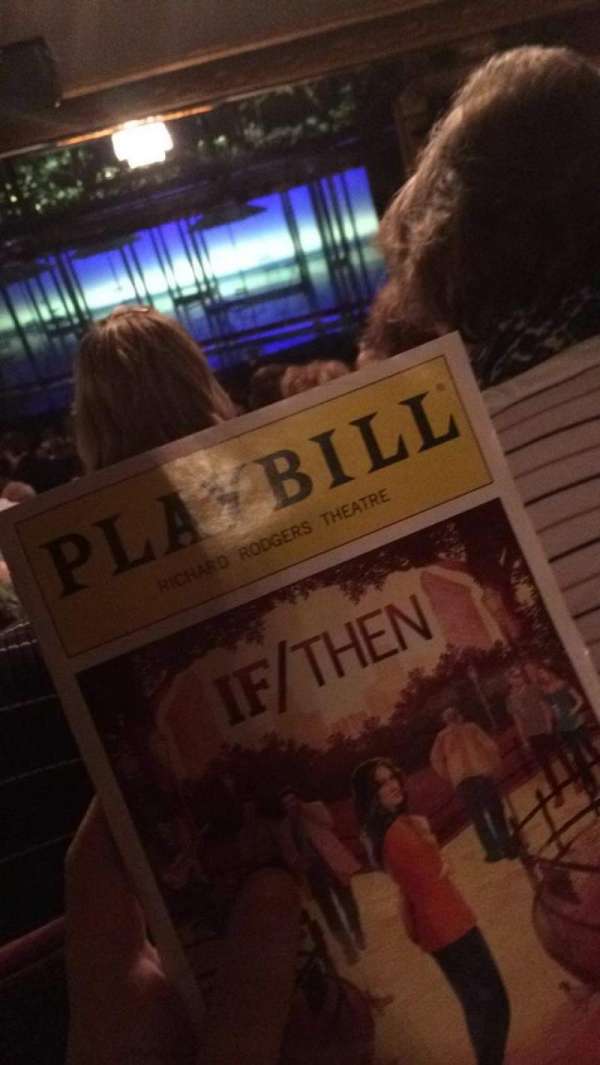 Richard Rodgers Theatre, section: Orchestra R, row: V, seat: 14