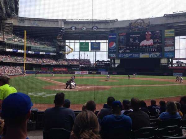 American Family Field, section: 116, row: 2, seat: 2