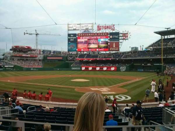 Nationals Park, section: 121, row: B, seat: 5