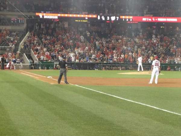 Nationals Park, section: 135, row: A, seat: 4