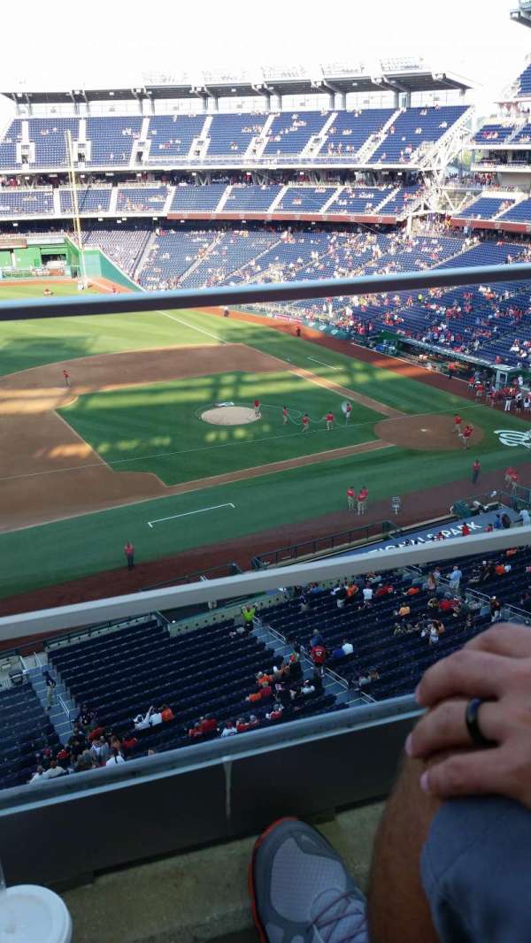 Nationals Park, section: 307, row: A, seat: 19