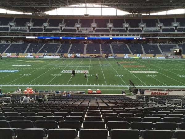 Princess Auto Stadium, section: 106, seat: 9