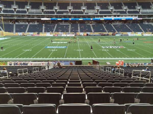 Princess Auto Stadium, section: 109, seat: 6