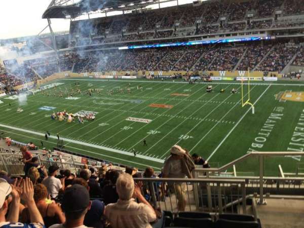 Princess Auto Stadium, section: 203, row: 18, seat: 1
