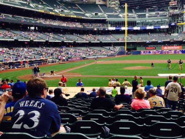 American Family Field, section: 114, row: 19, seat: 16