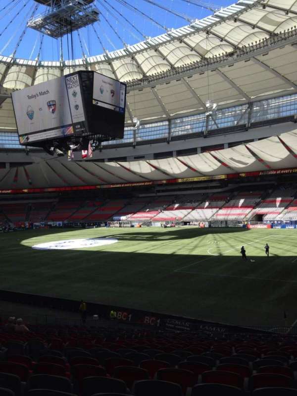 BC Place, section: 234, row: CC, seat: 5
