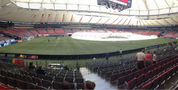 BC Place, section: 344, row: K, seat: 101