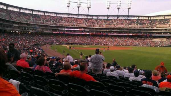 Comerica Park, section: 112, row: 29, seat: 12