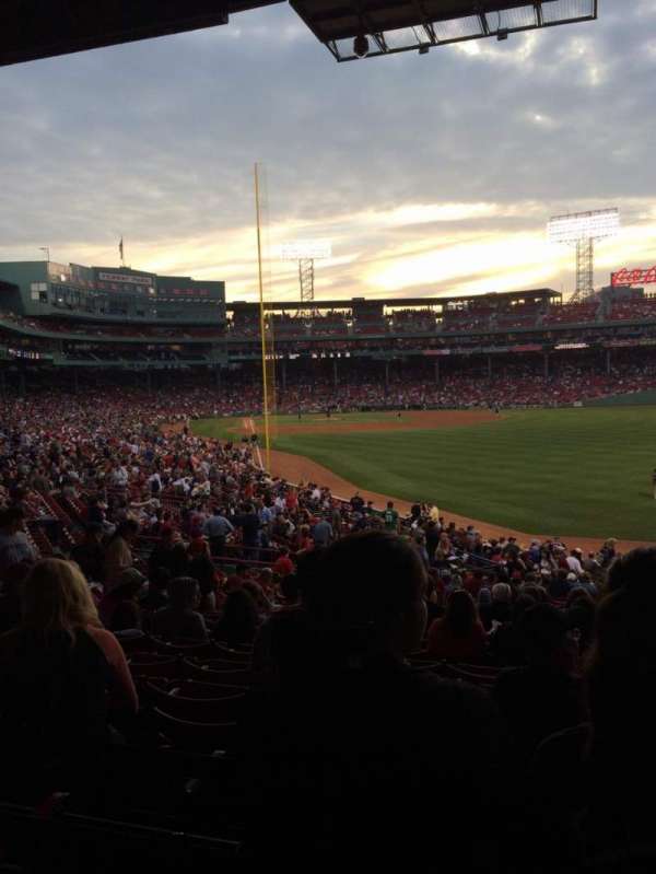 Fenway Park, section: Grandstand 4, row: 4, seat: 104