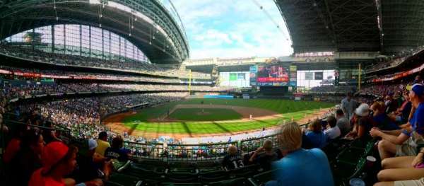 American Family Field, section: 214, row: 4, seat: 6